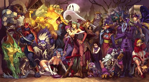 Dive into Darkstalkers 3:  A Gothic Horror Fighter with Iconic Monsters!